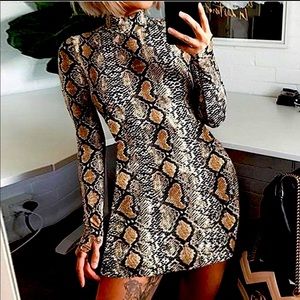 Snake skin dress